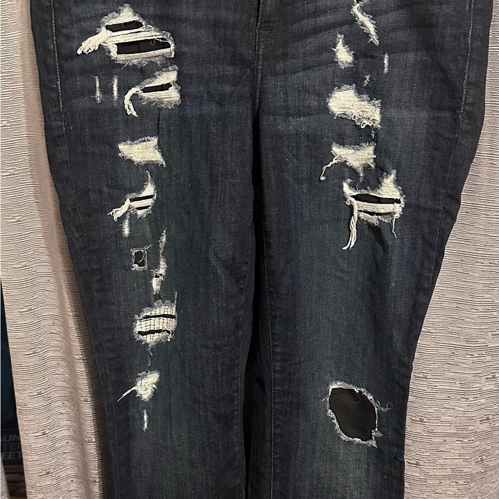 Distressed Black Jeans for Women